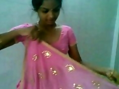 indian andhra lady in  saree from thirupathi
